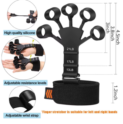 6-Piece Adjustable Hand Grip Strength Trainer Set