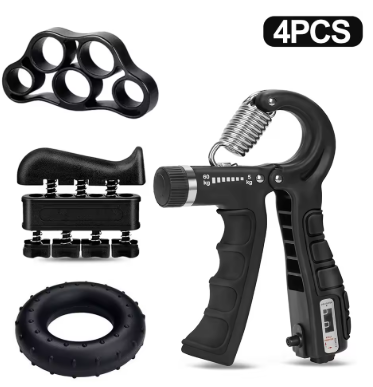 6-Piece Adjustable Hand Grip Strength Trainer Set