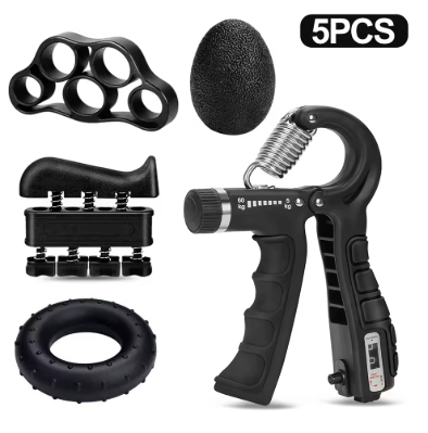 6-Piece Adjustable Hand Grip Strength Trainer Set